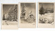 A214d Germany, Vogtland, Sachse, Erlbach, Lot Of 3 Postcards, Winter - Vogtland