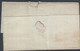 1859. DANMARK. Wavy-lined Spandrels. 4 Skilling Brown, On Cover (tear) To Dybe Præste... (Michel 7a) - JF425522 - Covers & Documents