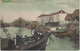SBP  -   Bruxelles   -   Le Canal à L'Allée Verte.   -   PRACHTIGE GEKLEURDE KAART!   1909   Naar   Maisons-Alfort - Navegación - Puerto