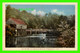 BONSHAW, P.E.I. - THE OLD MILL AND STREAM - ANIMATED WITH CANOE  TRAVEL IN 1942 - PECO - - Autres & Non Classés