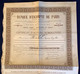 BANQUE D‘ ESCOMPTE DE PARIS ACTION NOMINATIVE 1892 (stock Share Bond Actions Obligations Bank France - Bank & Insurance