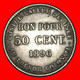* FRANCE: REUNION ★ 50 CENTIMES 1896 MERCURY! RARE! LOW START ★ NO RESERVE! - Réunion
