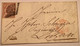 Zst 19 GUTER PLATTENFEHLER T.5 Schweiz 1852 15 Cts Rayon III Brief Basel>Luzern(Suisse Variété Lettre Attest Marchand XF - 1843-1852 Poste Federali E Cantonali