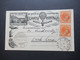 Luxemburg 1927 Poste Aerienne Stempel L3 Par Ballon Exp. Phil. Luxembourg Stempel Roodt Ballonpost - 1921-27 Charlotte Di Fronte