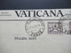 Vatikan 1929 / 32 Freimarken Nr.6 Und 7 MiF Umschlag Vaticana Citta Del Vaticano Nach Heidelberg Gesendet - Storia Postale