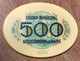 67 NIEDERBRONN-LES-BAINS CASINO PLAQUE DE 500 FRANCS N° 0320 JETON CHIP COINS TOKENS GAMING - Casino