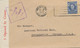 AUSTRALIEN 1943 König Georg VI 3 1/2 P. Als EF A. Kab.-Zensur-Bf M. Verschlussstreifen   "3 Opened By Censor" - Briefe U. Dokumente