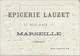 CARTE PUBLICITAIRE GAUFREE - "CHOCOLAT LAUZET " MARSEILLE -TB - Other & Unclassified