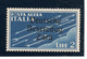 DEUTSCHE BESETZUNG ZARA AIR MAIL  Lire 2 Varietà   ** Besetzuug **   MNH ***  Certificato Raybaudi 2002 - Occup. Tedesca: Zara