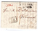 1824 , "P. MEMEL " Klarer L2 , Kpl- Brief ,inhalt Riga Nach  Rheims  #1180 - Lettres & Documents