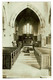 Ref  1505  -  1910 Real Photo Postcard - Interior Clifton Church  - Warwickshire Postmark - Other & Unclassified