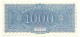 1000 LIRE ITALIA TURRITA TESTINA SERIE SOSTITUTIVA 10/12/1944 FDS - Andere