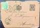 ROMANIA 1893 STATIONARY+ KING CAROL STAMP LASI TO HAMBURG GERMANY - Storia Postale