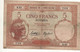 NEW  CALEDONIA   5  Francs  (  Helmeted Woman )  P36b  Signature Titles: "Président & Directeur Général" - Other - Oceania