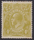 Australia 1924 KGV 4d Olive-green MH. SG 80a. - Nuevos
