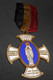 Ancienne Croix émail Belgique Medaille Religieuse Ave Maria Gracia Plena Pélerinage De Bruxelles Bedevaart Brussel - België