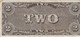 TWO DOLLARS 1862 - Devise De La Confédération ( 1861- 1864 ) - Divisa Confederada (1861-1864)