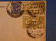 A86 INDE BELLE LETTRE 1933 BOMBAY POUR PARIS R CONDORCET + PAIRE DE TIMBRES + OBLITERATION INTERESSANTE - 1911-35 Koning George V