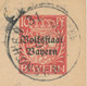 BAYERN ORTSSTEMPEL MUENCHEN 31. K1 (MÜNCHEN) 1919 Auf 10 Pf Wappen Überdruck-GA Volksstaat Bayern - Postal  Stationery