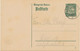 BAYERN ORTSSTEMPEL LICHTENFELS K2 1916 Auf 7 ½ Pf Wappen GA, ABART: Extra Weißer Linie Rechts, R! - Postal  Stationery