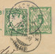 BAYERN ORTSSTEMPEL MUENCHEN V. K1 (MÜNCHEN) 1902 5 Pf Rauten GA M 5 Pf Wappen Als Zusatzfrankatur Nach CHAMPEX (Walis) - Postal  Stationery