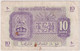 MILITARY PAYMENT , TRIPOLITANIA , 10 LIRE 1943 - Ocupación Aliados Segunda Guerra Mundial