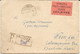 Lettre Recommandée Craiova Pour Wien 1939 Lettre Avec Son Courrier à L'intérieur - Lettres & Documents