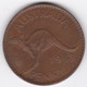 Australie. One Penny 1947 Point Apres Penny, George VI, En Bronze , KM# 36 - Penny