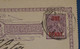 AK5 NEW ZEALAND BELLE CARTE  DOUBLE 1901 AUCKLAND ++++SURCHARGE ROUGE + AFFRANCH.PLAISANT - Covers & Documents