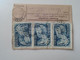 D187119 Hungary  Parcel Card  1950  Szeged   Stamp May 1. 1950 - Colis Postaux