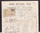 954/27 -- Cachets De Gare De FORTUNE - Lettre De Voiture Henri Ide-Tack ,Huilerie,  THIELT 1919 , Via ESSCHEN Frontière - Sonstige & Ohne Zuordnung