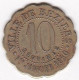 34. Hérault. Ville De Béziers. La Fraternelle Fourneaux Démocratiques 10 Centimes, Frappe Médaille, En Laiton - Monetari / Di Necessità