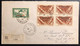 Océanie Lettre Recommandée 1945 TAHITI Ile De FAKARAVA TUAMOTU N°144 X4 + PA 5 FRANCE LIBRE Pour New York USA TTB - Covers & Documents