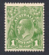 Australia 1926-30 Mint No Hinge, Sage-green, Die 2, Wmk 7, Sc# ,SG 95b - Ongebruikt