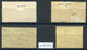 1924-34 Judicial (Court Fees) - 4 Unused Stamps - Fiscaux