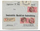 Rum125 / RUMÄNIEN - Karl I , 5 X Auf Einschreiben Nach Eisleben, Deutschland , Zensiert Kaiserliche Bahnpost 1016 - Covers & Documents