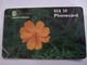 ANTIGUA  $20,- CHIPCARD FLOWER ORANGE COSMOS    Fine Used Card  ** 6720 ** - Antigua E Barbuda