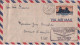 1948 - CALEDONIE - ENV. VOYAGE ETUDES AIR FRANCE De NOUMEA => AVISO DUMONT D'URVILLE (POSTE NAVALE FRANCAISE) à SAÏGON - Covers & Documents