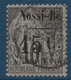 FRANCE Colonies Nossi Bé TAXE N°13 Obl 15c Sur 10c Noir Sur Lilas TTB (tirage 500) Signé A.BRUN - Used Stamps