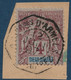 FRANCE Colonies Diego Suarez Fragment N°40 4c Groupe  Obl Dateur Hexagonal "Correspondances D'armées / Diego Suarez" TTB - Used Stamps