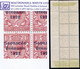 Ireland 1922-23 Thom Saorstat 3-line Ovpt On 1½d Brown Var. "Colon For 1 In 1922" In A Corner Block Of 10 Mint - Unused Stamps