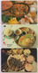 Singapore Old Phonecards Singtel Food Satay  Used 3 Cards - Lebensmittel