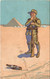 PC EGYPT, HUMOUR, PYRAMID, TENTS AND ALCOHOL, Vintage Postcard (b35479) - Piramiden