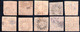 Bayern Lot 2466 - 10 Mal Nr. 4 - Stempel GMR Und OMR, Farben, Papiersorten, Breitrandige Stücke - Collections