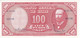 BILLETE DE CHILE DE 100 PESOS DEL AÑO 1960-61 SIN CIRCULAR (UNC) (BANK NOTE) - Chile