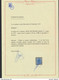 émission 1869 - N°27* (MH) NUANCE : Bleu De Prusse + Certificat P. KAISER / Légère Tâche De Rouille, Rare. - 1869-1888 Lion Couché (Liegender Löwe)