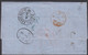 1856. Hull. Cover From Hull 3rd January 1856 Via  Hamburg To Laurvig, Norway. Several Cancels And Postal M... - JF321006 - ...-1855 Préphilatélie