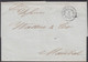 1851. DANMARK. KIØBENHAVN 1 10 1851 On Cover (tear) To Mandal, Norge. Interesting Cover.  - JF427615 - ...-1851 Prephilately