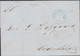 1852. NORGE. Small Cover (fold) To Frederikshald Cancelled In Blue CHRISTIANIA 17 2 1852. Interesting.   - JF427634 - ...-1855 Prephilately