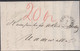 1869. NORGE. Nice Small Cover To Uddevalla, Sverige Cancelled CHRISTIANIA 4 5 1869. Marking 20 In Orange R... - JF427635 - ...-1855 Vorphilatelie